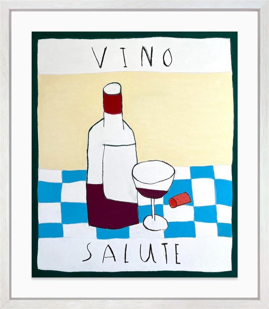 Michael Abrams - 'Vino Salute' - Framed Original Art