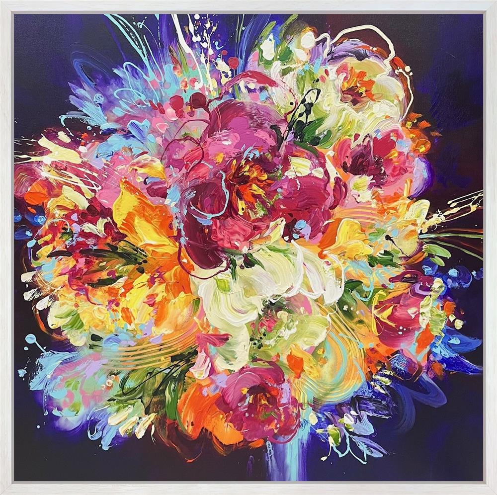 Anna Cher - 'Violet Memories' - Framed Original Artwork