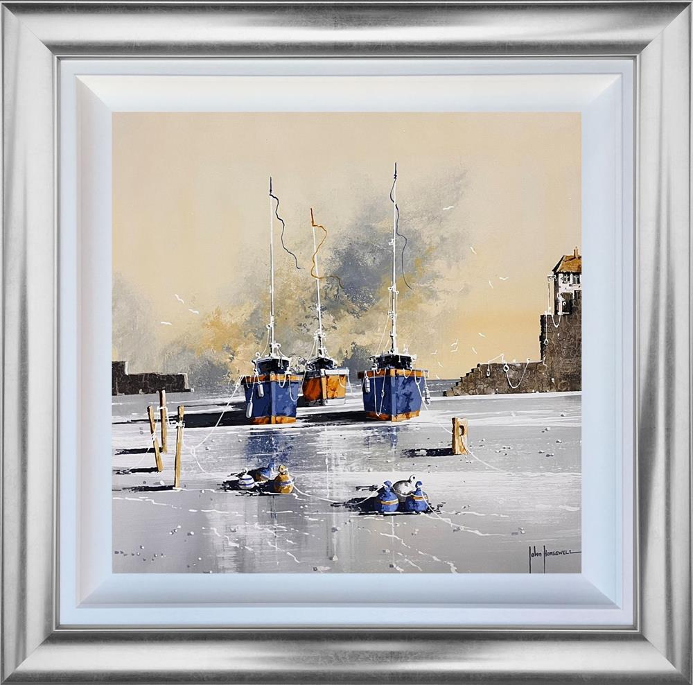 John Horsewell - 'Waiting For The Mornings Catch' - Framed Original Artwork