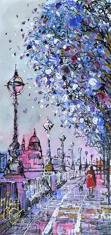 Nigel Cooke - 'Walking Down Queenswalk' - Framed Original Artwork