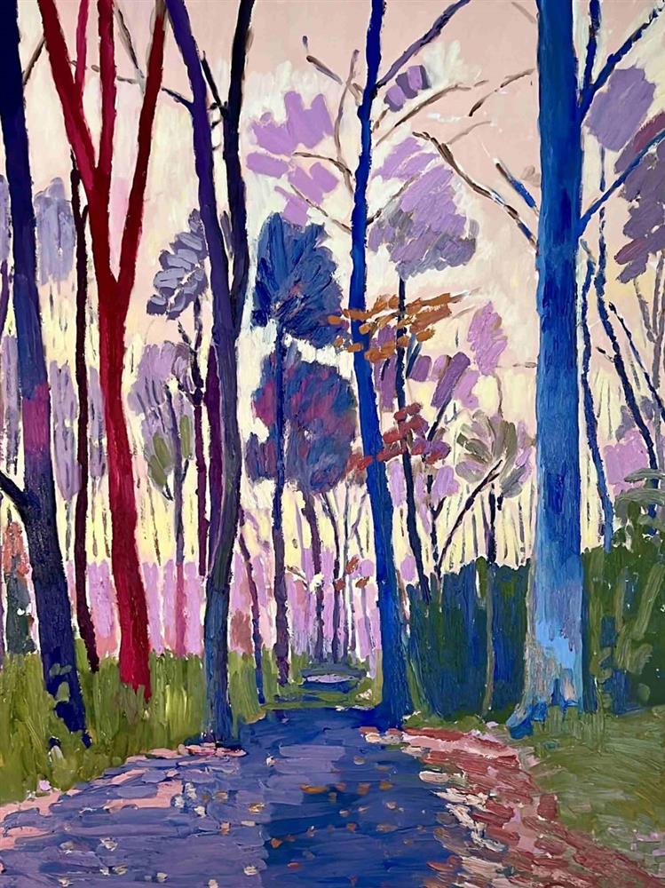 Leila Barton - 'Walking In Colour ' - Framed Original Artwork