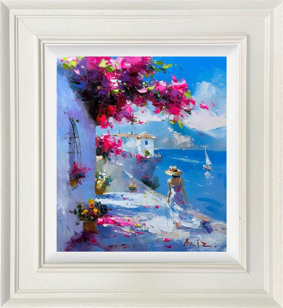 Aziz -  'Walking In Paradise' - Framed Original