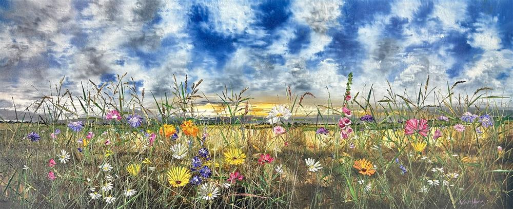 Kimberley Harris - 'Wondering Bloom' - Framed Original Art