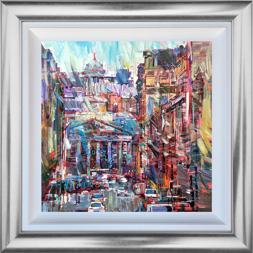 Colin Brown - 'Wandering Through The Royal Exchange' - Framed Original Art