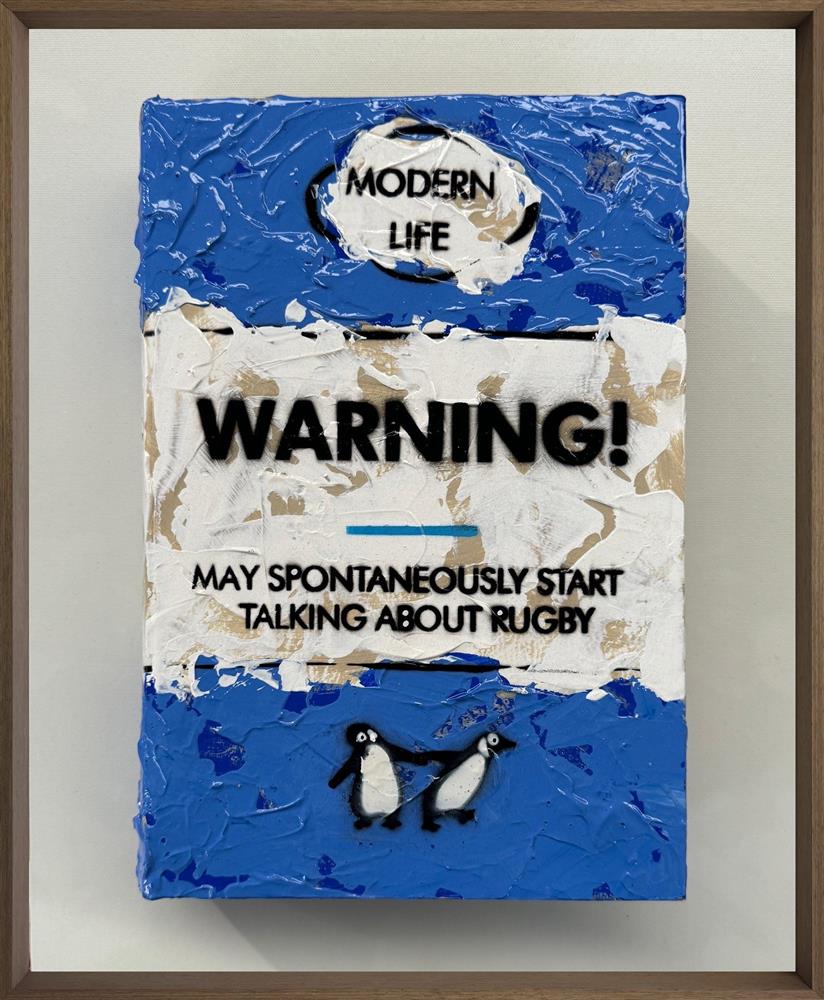 Hue Folk - 'Warning' - Storybook - Framed Original Artwork