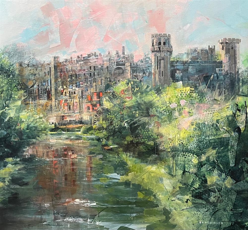 Ed Robinson - 'Warwick Castle'  - Framed Original Artwork