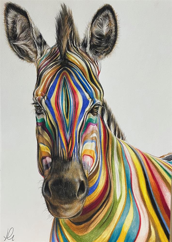 Hayley Goodhead - 'Watch Me Dazzle - Study' - Framed Original Artwork