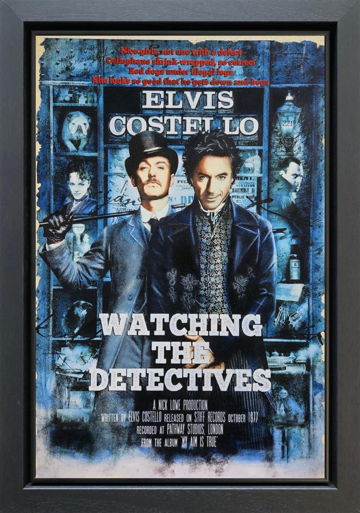 Linda Charles - 'Watching The Detectives - ReMovied ' - Framed Original Artwork