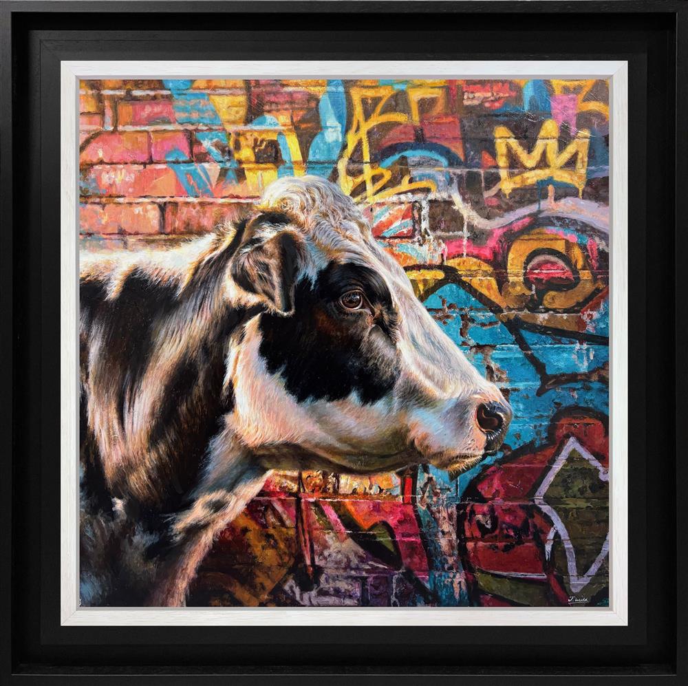 Jack Wild - 'Watching The World Go By' - Framed Original Artwork