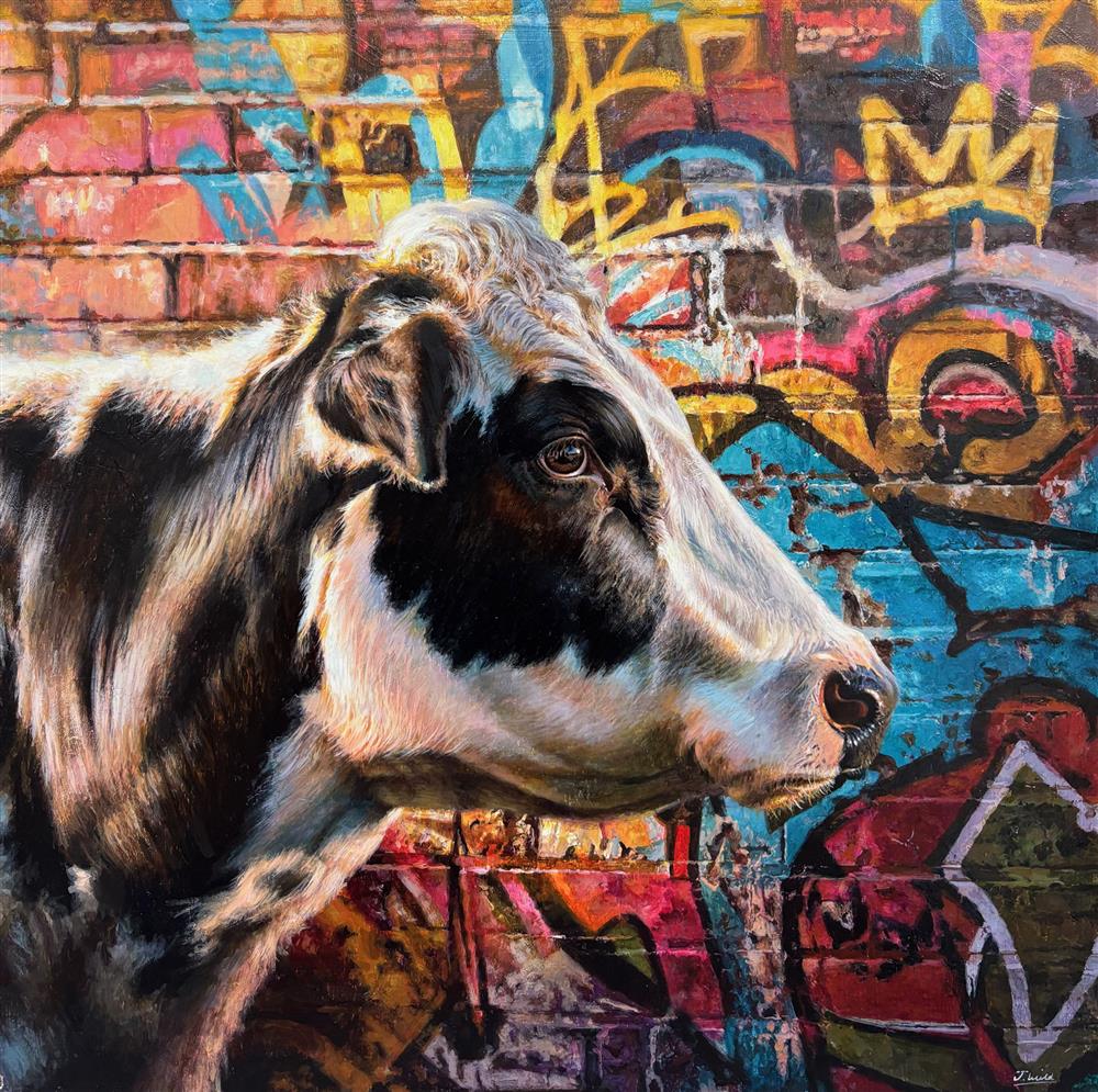 Jack Wild - 'Watching The World Go By' - Framed Original Artwork