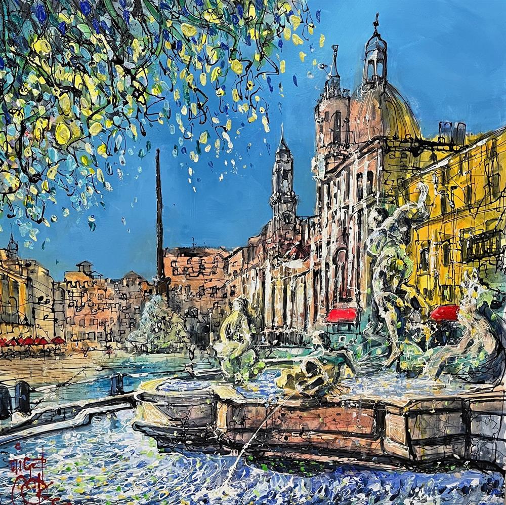 Nigel Cooke - 'Waters Of Rome' - Framed Original Artwork