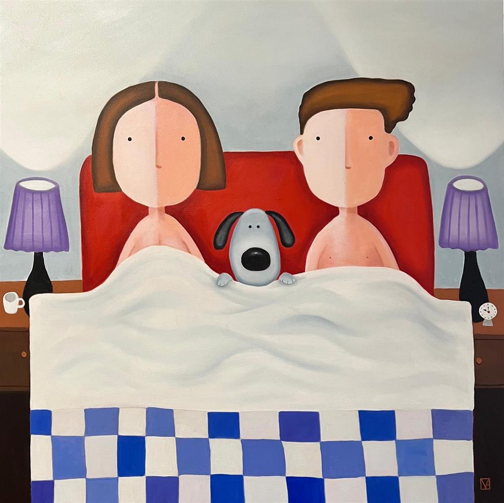 Michael Abrams - 'We Need To Talk About The Dog' - Framed Original Artwork