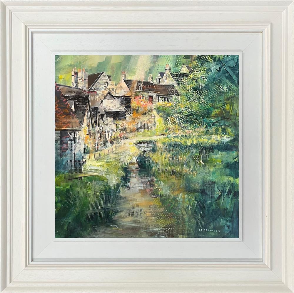 Ed Robinson - 'Weaver's Cottages - Bilbury'  - Framed Original Artwork