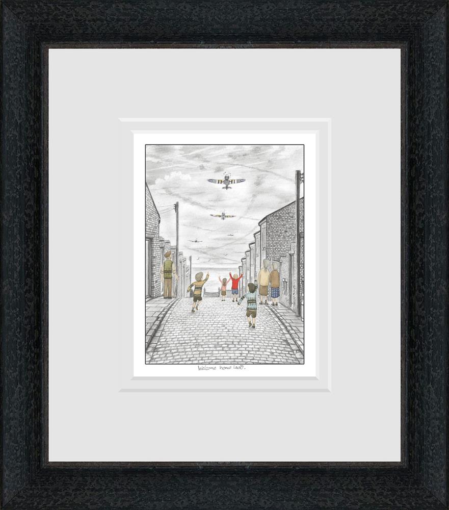 Leigh Lambert - 'Welcome Home Lads' - Sketch' - Framed Limited Edition