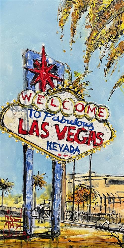 Nigel Cooke - 'Welcome To Vegas' - Framed Original Artwork