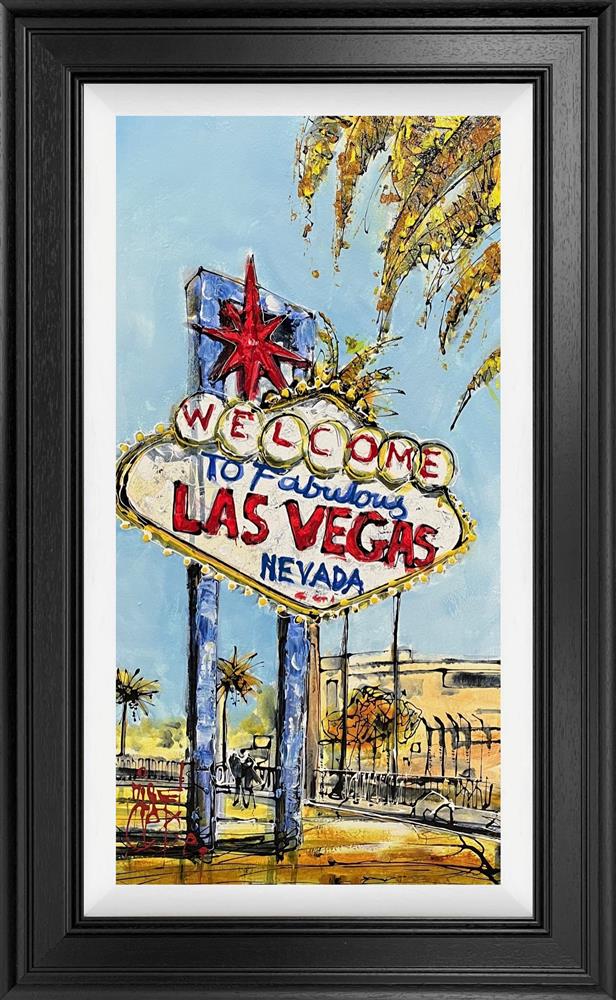 Nigel Cooke - 'Welcome To Vegas' - Framed Original Artwork