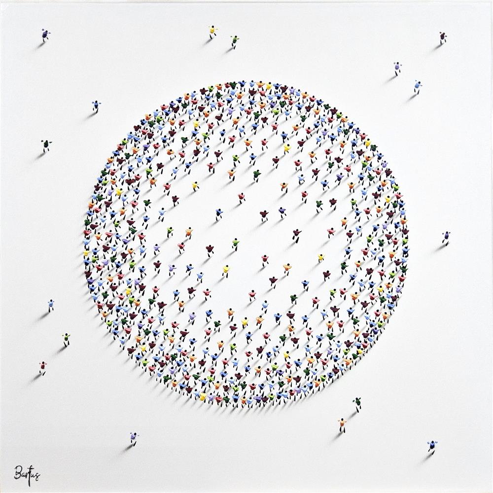 Francisco Bartus -  'We're Going To Live On The Moon' - Framed Original Artwork