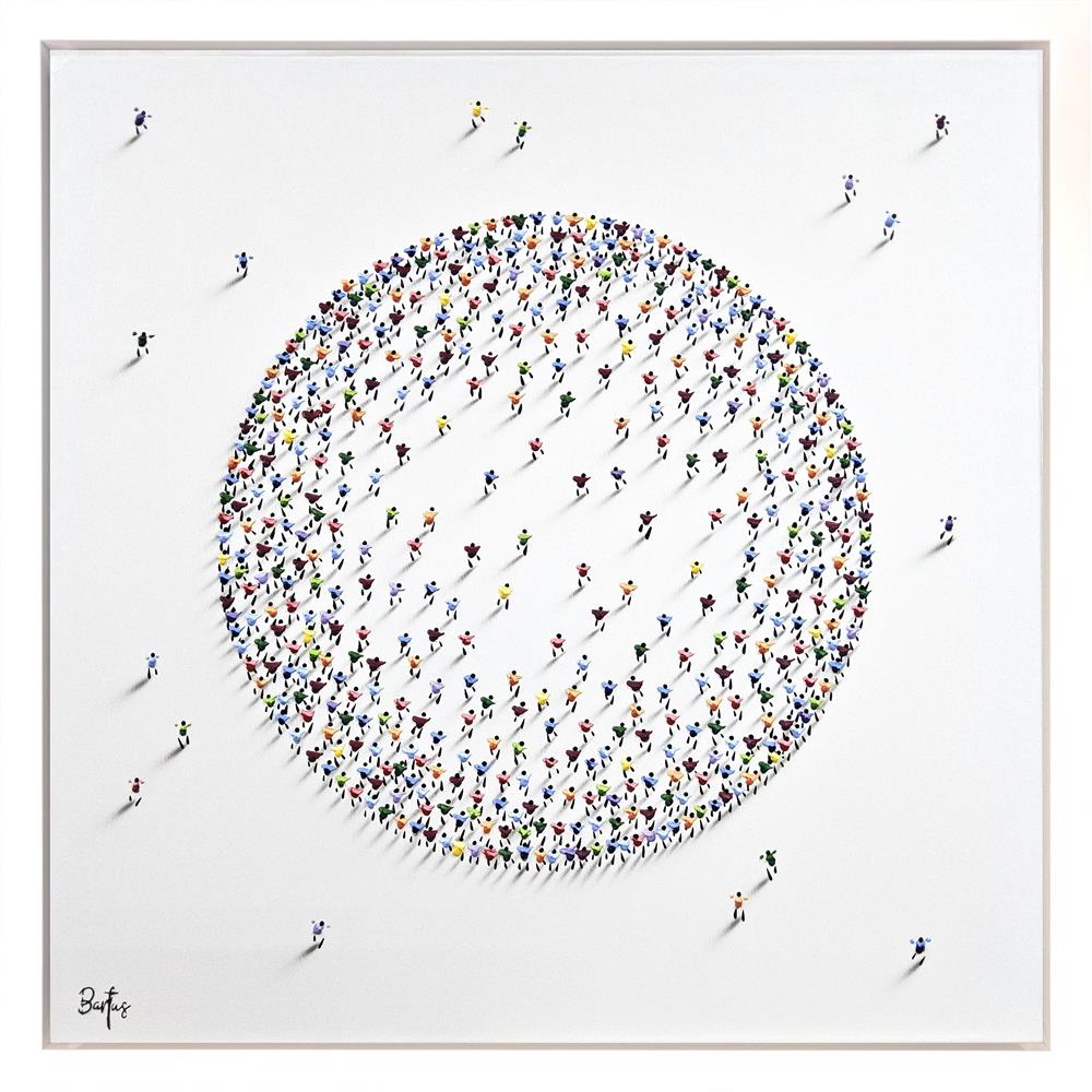 Francisco Bartus -  'We're Going To Live On The Moon' - Framed Original Artwork