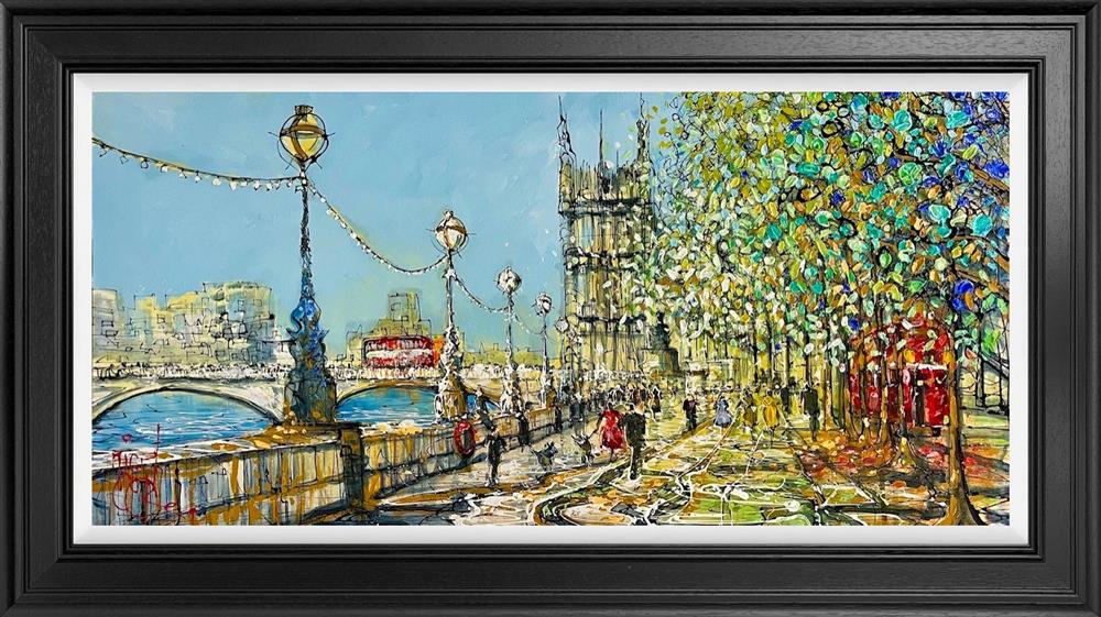 Nigel Cooke - 'Westminster In Sunlight' - Framed Original Artwork