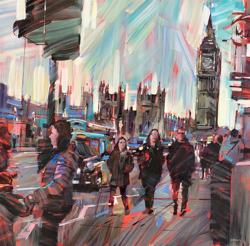 Colin Brown - 'Westminster Walk' - Framed Original Artwork