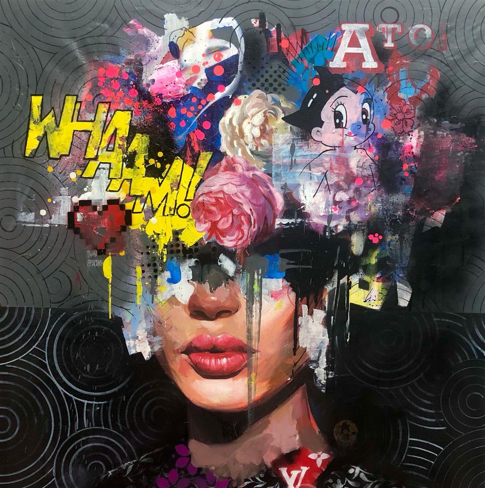 Zinsky - 'Whaam!' - Framed Original Artwork