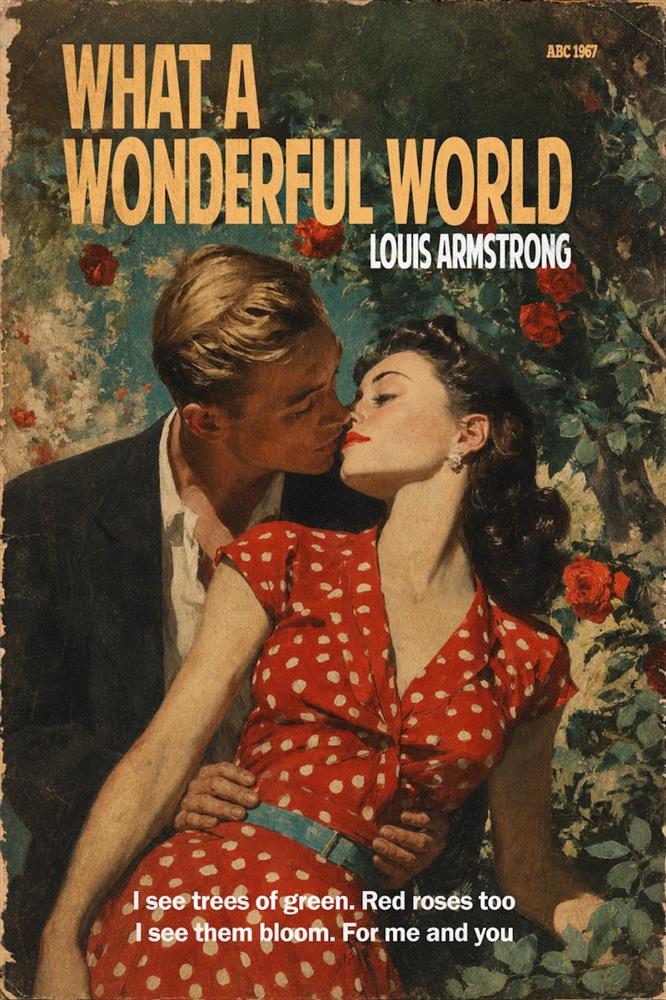 Linda Charles - 'What A Wonderful World' - Framed Original Artwork