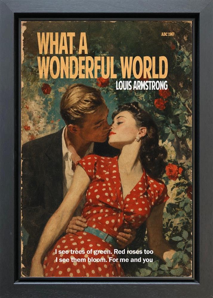 Linda Charles - 'What A Wonderful World' - Framed Original Artwork