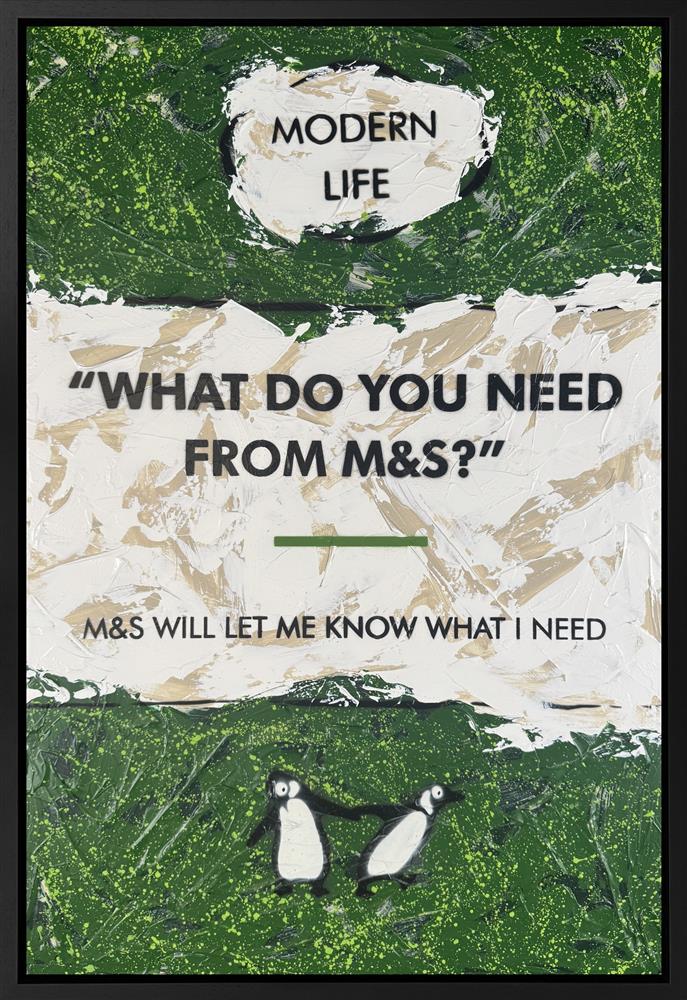 Hue Folk - 'What Do You Need From M&S' - Framed Original Artwork