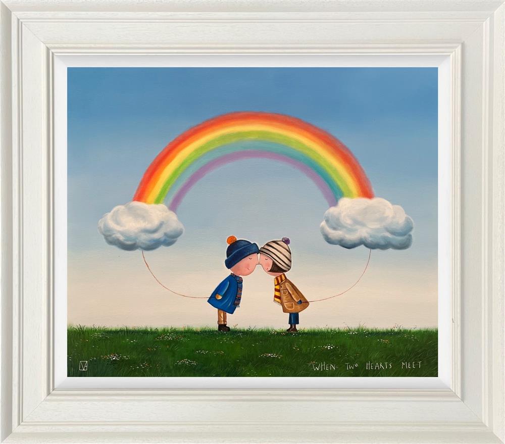 Michael Abrams - 'When Two Hearts Meet' - Framed Original Art