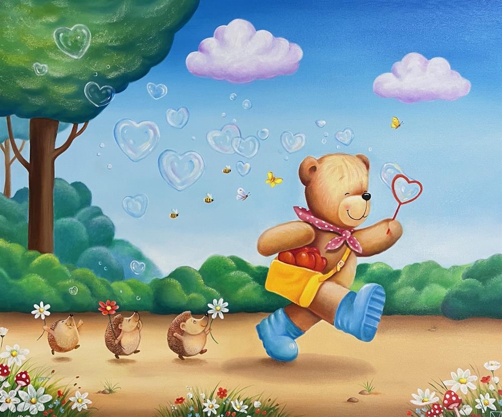 Michael Abrams - 'Where Hearts Lead, Love Follows' - Framed Original Artwork