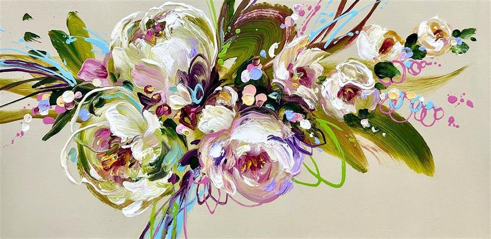 Anna Cher - 'Where Love Grows II' - Framed Original Artwork