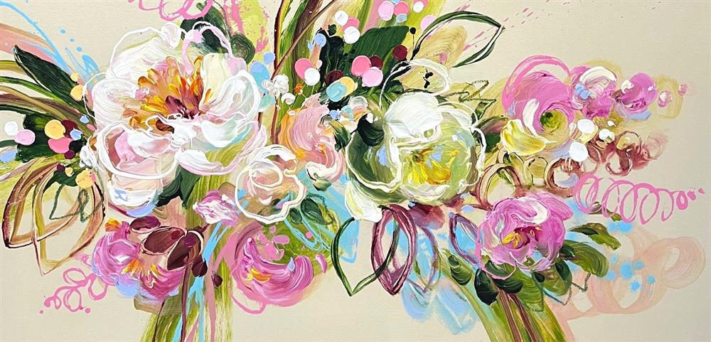 Anna Cher - 'Where Love Grows' - Framed Original Artwork