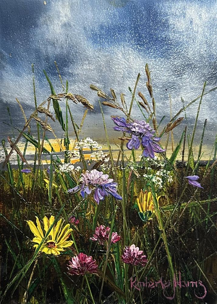 Kimberley Harris - 'Where Petals Touch The Sky' - Framed Original Art