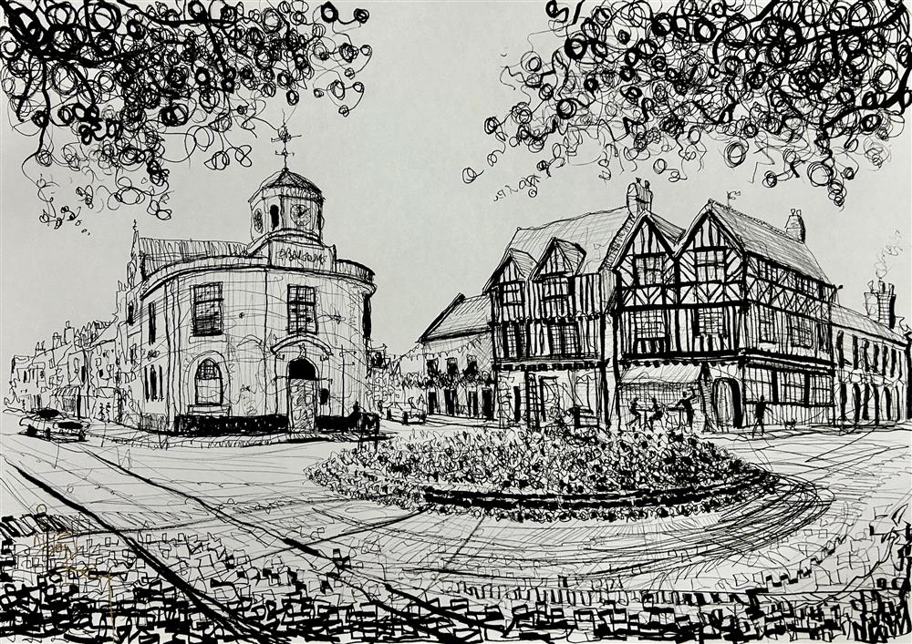 Nigel Cooke - 'Where Shakespeare Walked - Study' - Framed Original Artwork