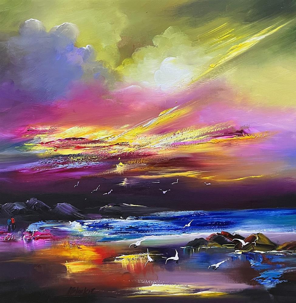 Lillias Blackie -  'Where The Sky Meets' - Framed Original Art