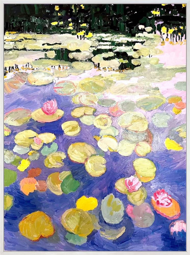 Leila Barton - 'Where The Water Lillies Are' - Framed Original Artwork