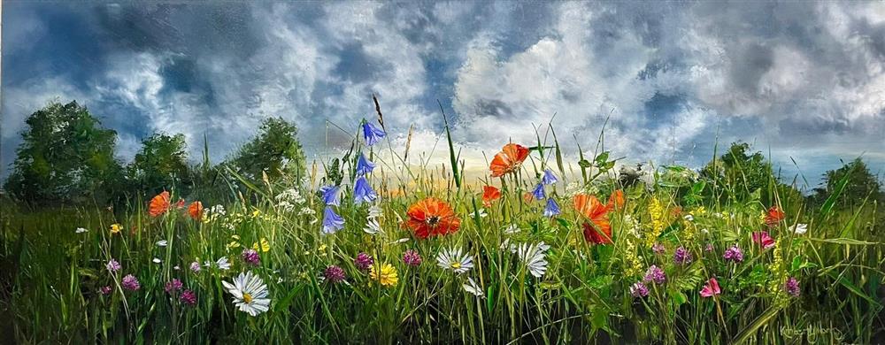 Kimberley Harris - 'Where Wild Flowers Dance' - Framed Original Artwork