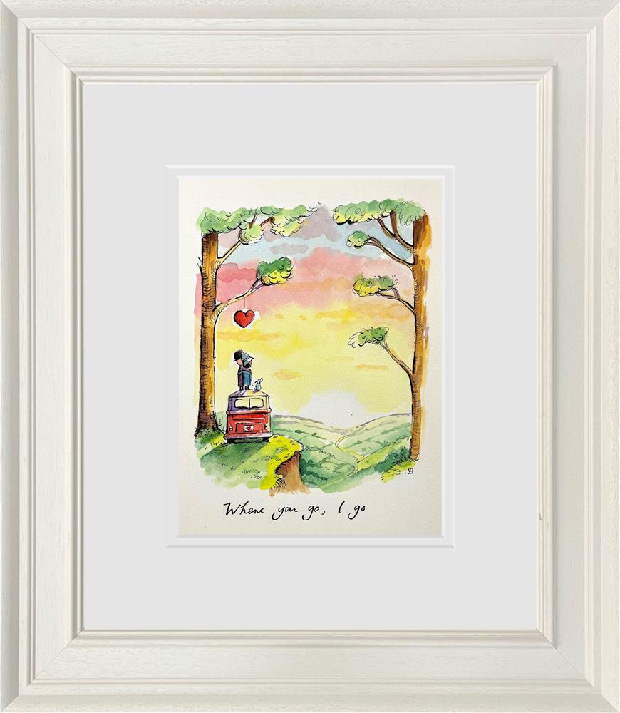 Michael Abrams - 'Where You Go, I Go' - Sketch - Framed Original Artwork