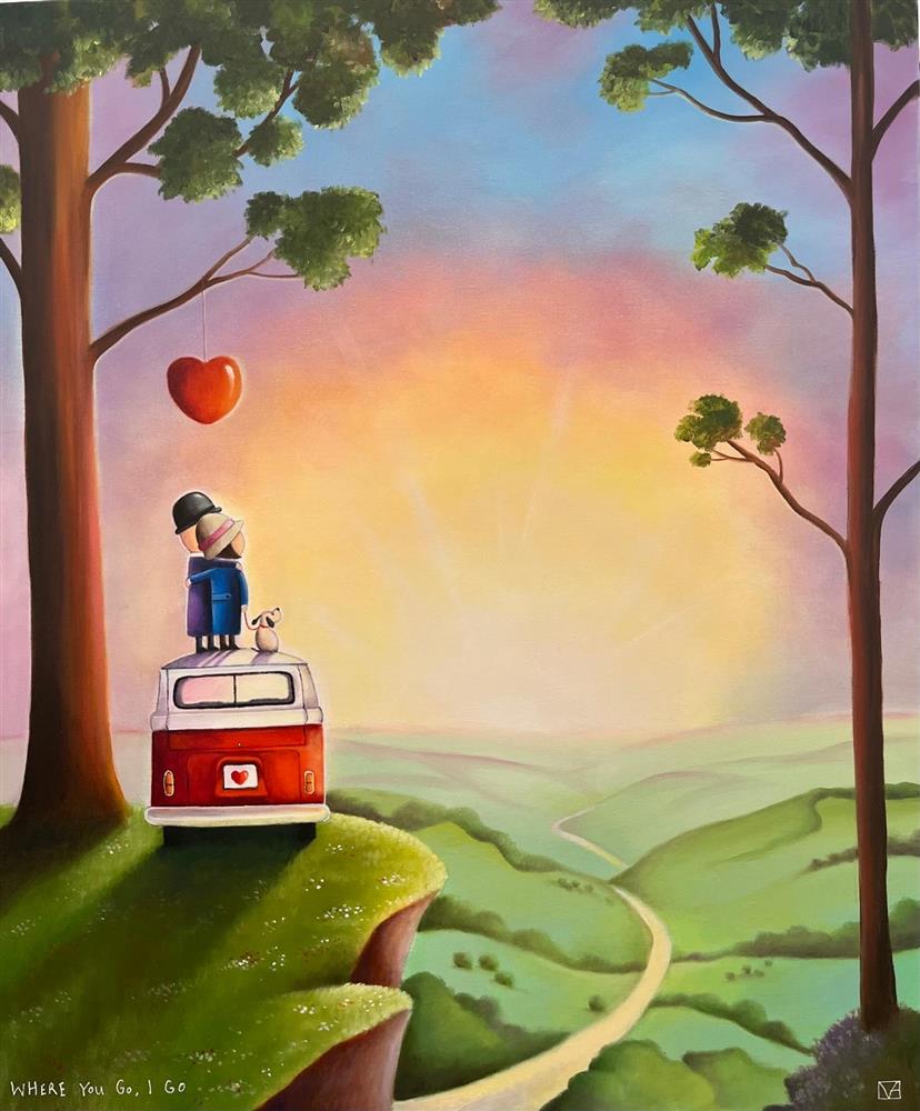 Michael Abrams - 'Where You Go, I Go' - Framed Original Art