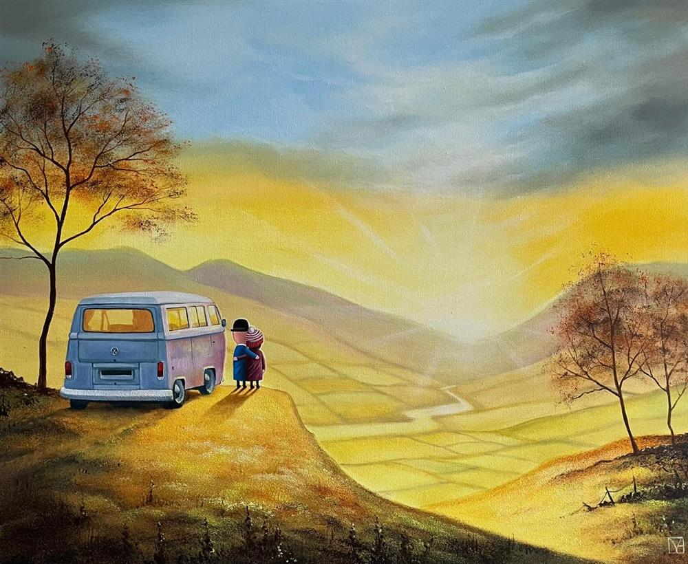 Michael Abrams - 'Wherever We Go' - Framed Original Artwork