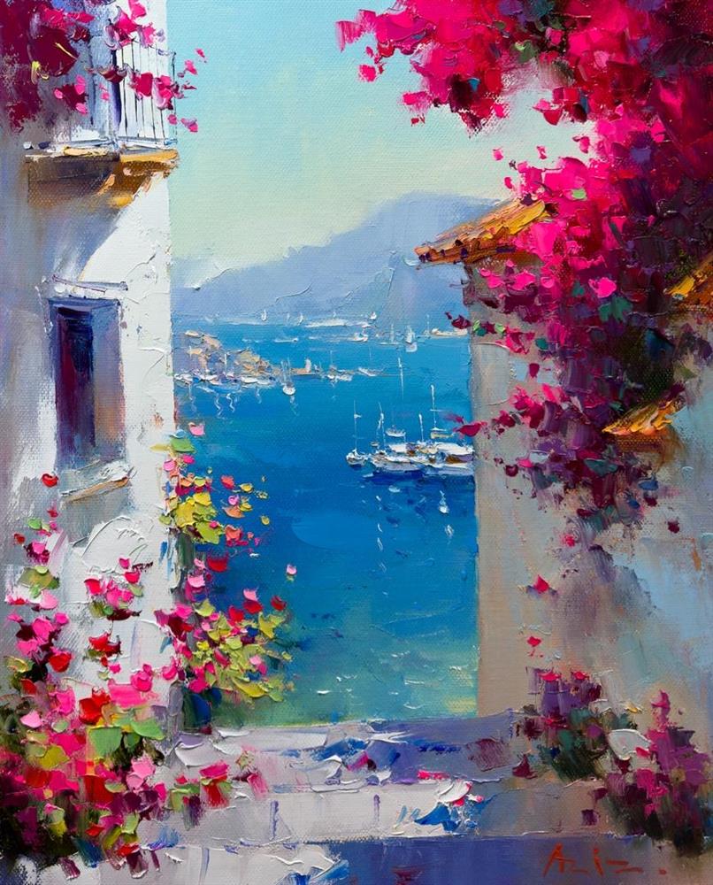 Aziz - 'Whispering Walls' - Framed Original Artwork