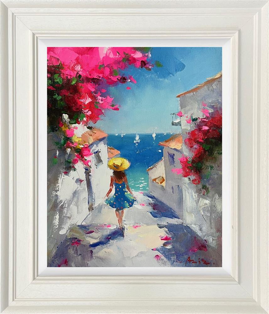 Aziz - 'Whispers Of The Aegean' - Framed Original Artwork