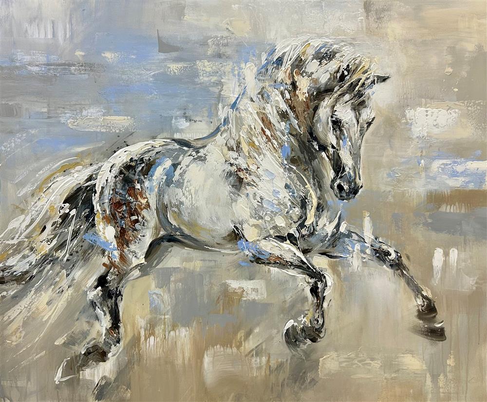 Anna Cher - 'Whispers Of The Wild Mane' - Framed Original Artwork