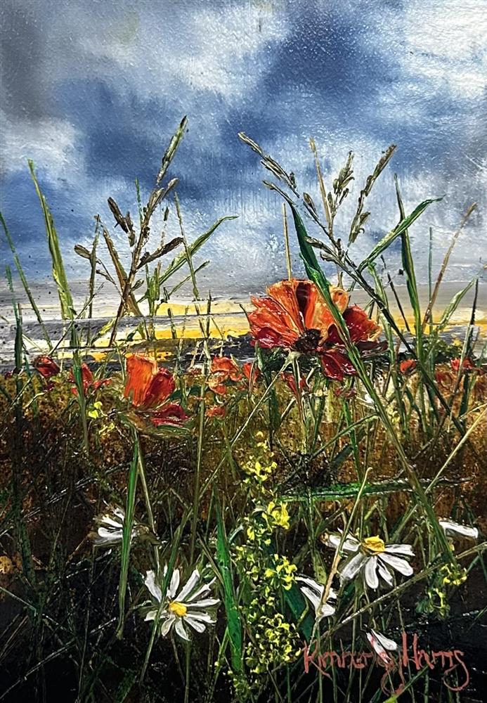 Kimberley Harris - 'Whispers In The Meadow' - Miniature series - Framed Original Art