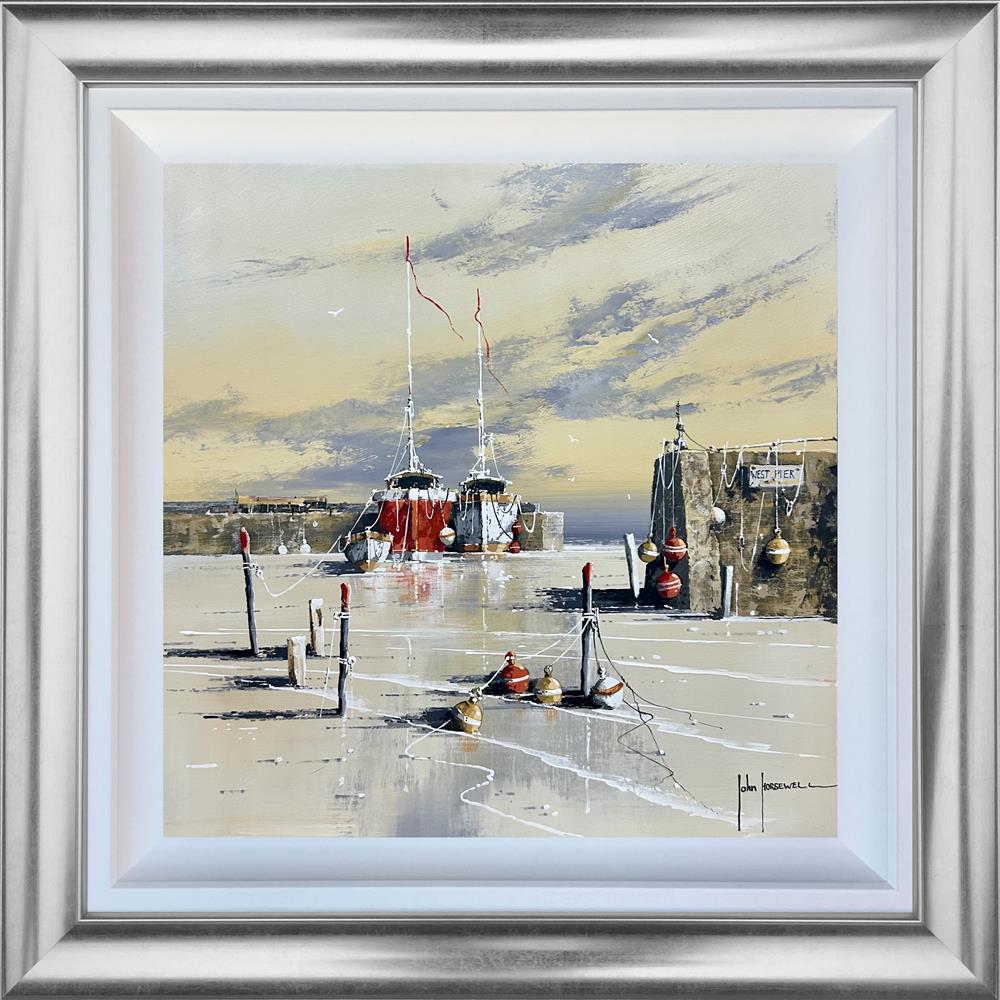 John Horsewell - 'Whispers Of The Harbour' - Framed Original Artwork