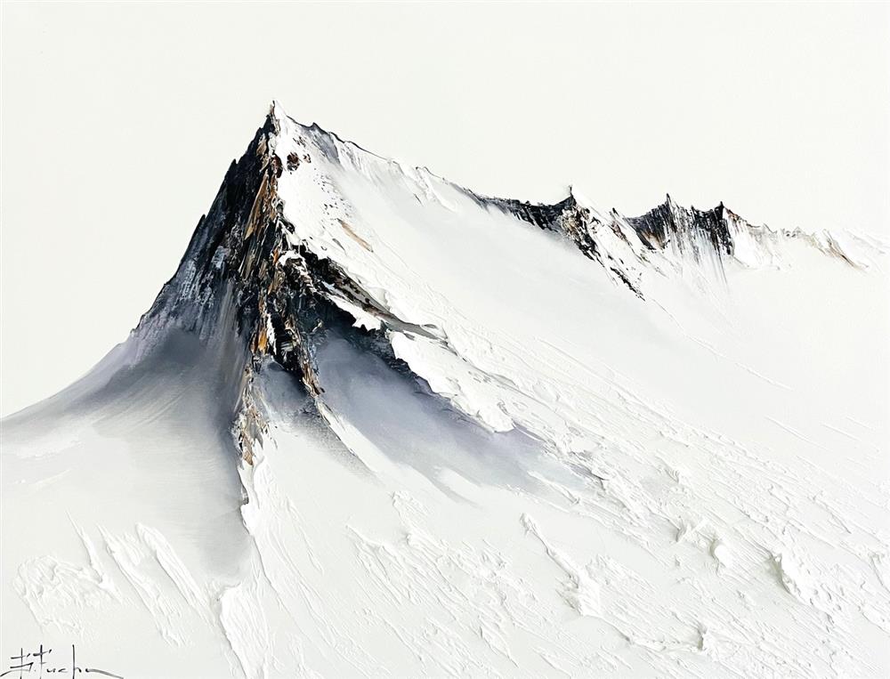 Bozhena Fuchs- 'White Dominion' - Framed Original Artwork