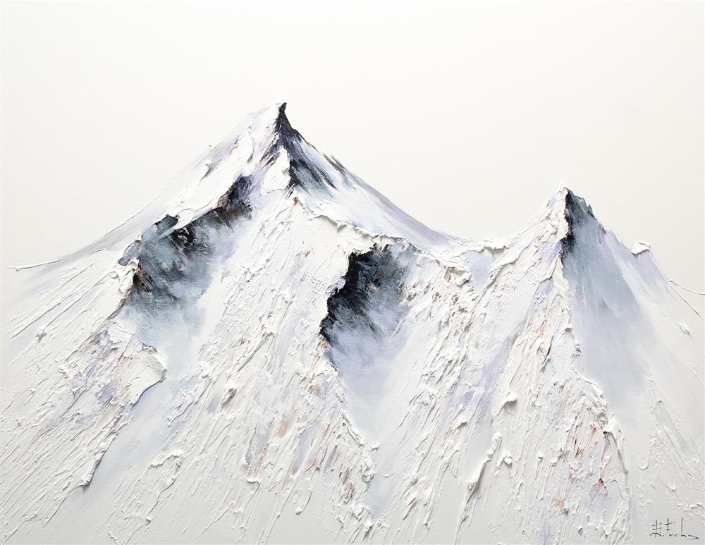 Bozhena Fuchs- 'White Infinity' - Framed Original Artwork