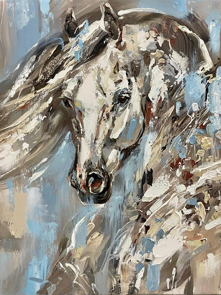 Anna Cher - 'White Phoenix' - Framed Original Artwork