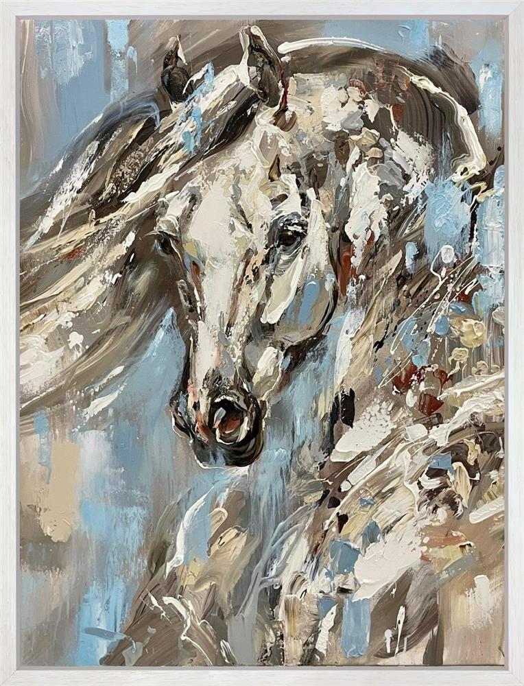 Anna Cher - 'White Phoenix' - Framed Original Artwork