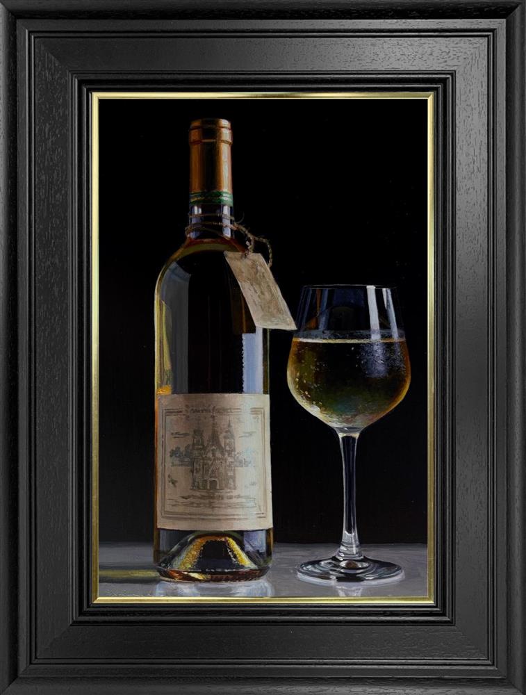 Tony Owens - 'White Wine And Bottle' - Framed Original Artwork
